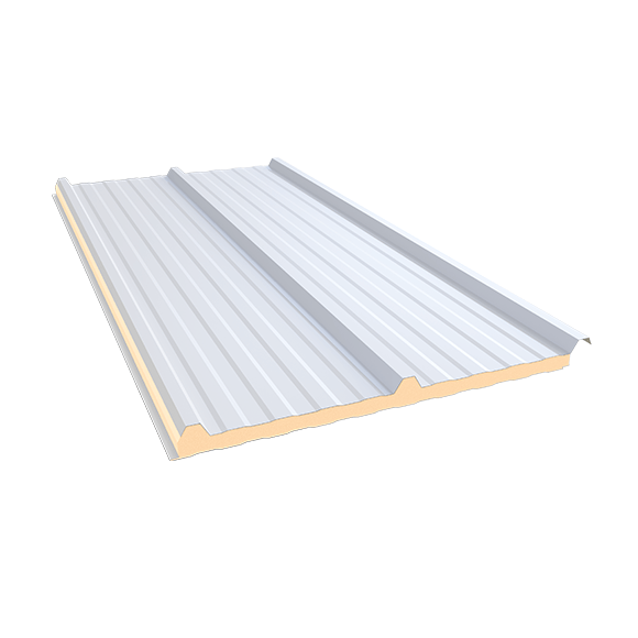 Isotelha Trapezoidal Térmica Sanduíche com Forro Branco Neve – núcleo em PIR 30 mm